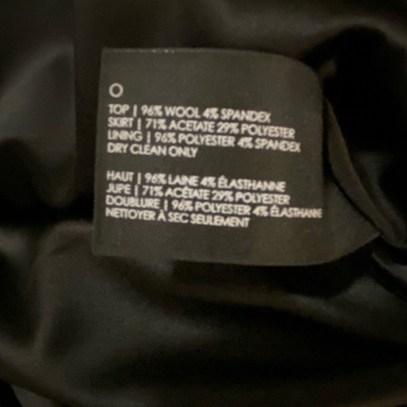 Club Monaco wool suit dress size 4 black - Picture 7 of 8